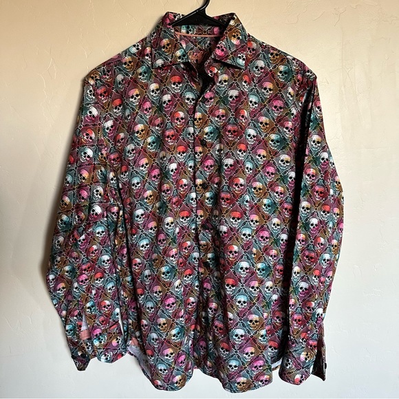 Lansky Bros Skull Shirt Clothier to the King Memphis - Picture 2 of 8